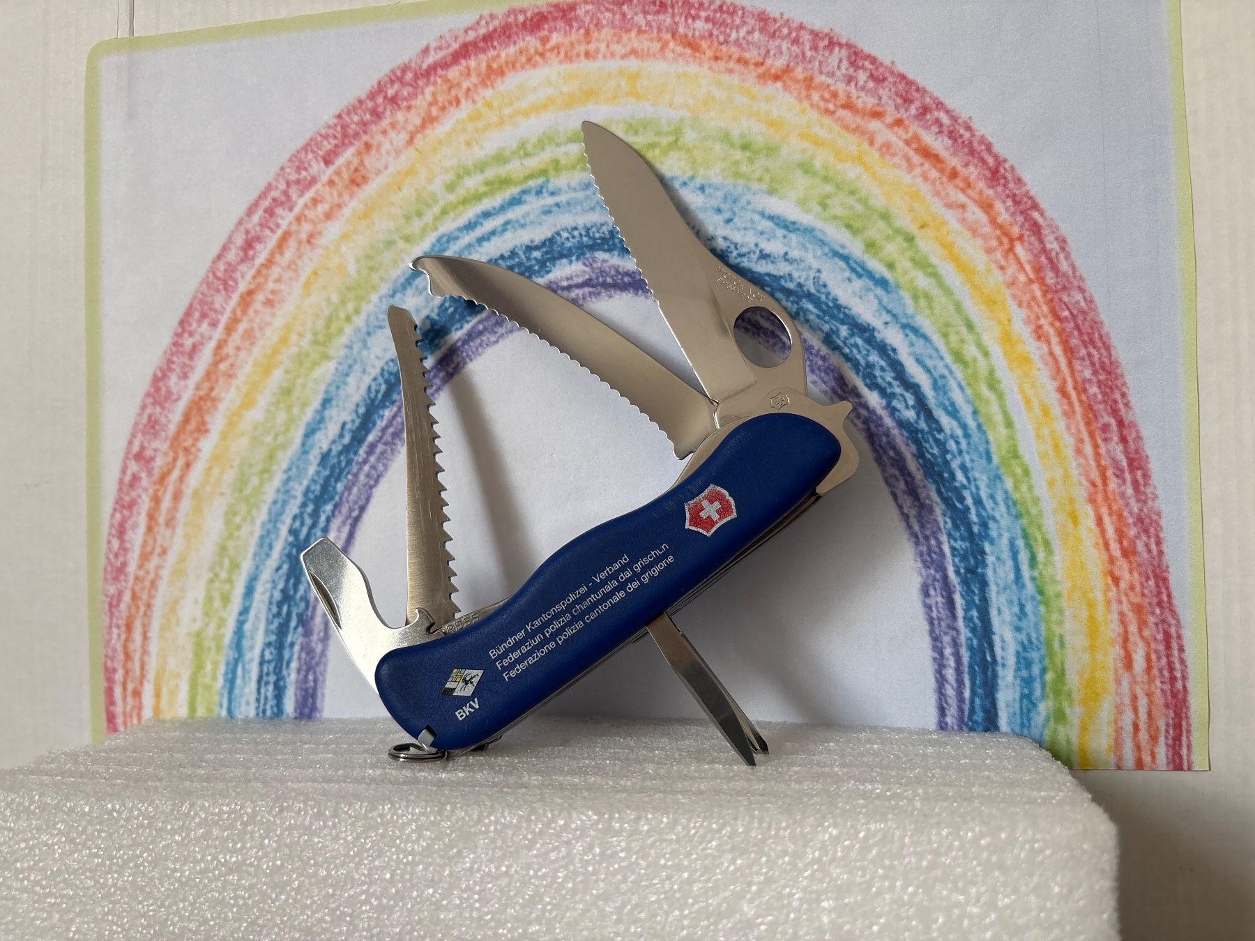 Victorinox Coltelli tascabile: VICTORINOX - Rescue Tool - Sackmesser - BKV - Kantonspolizei – Usato da Andwil SG venduto da Rainboli 2