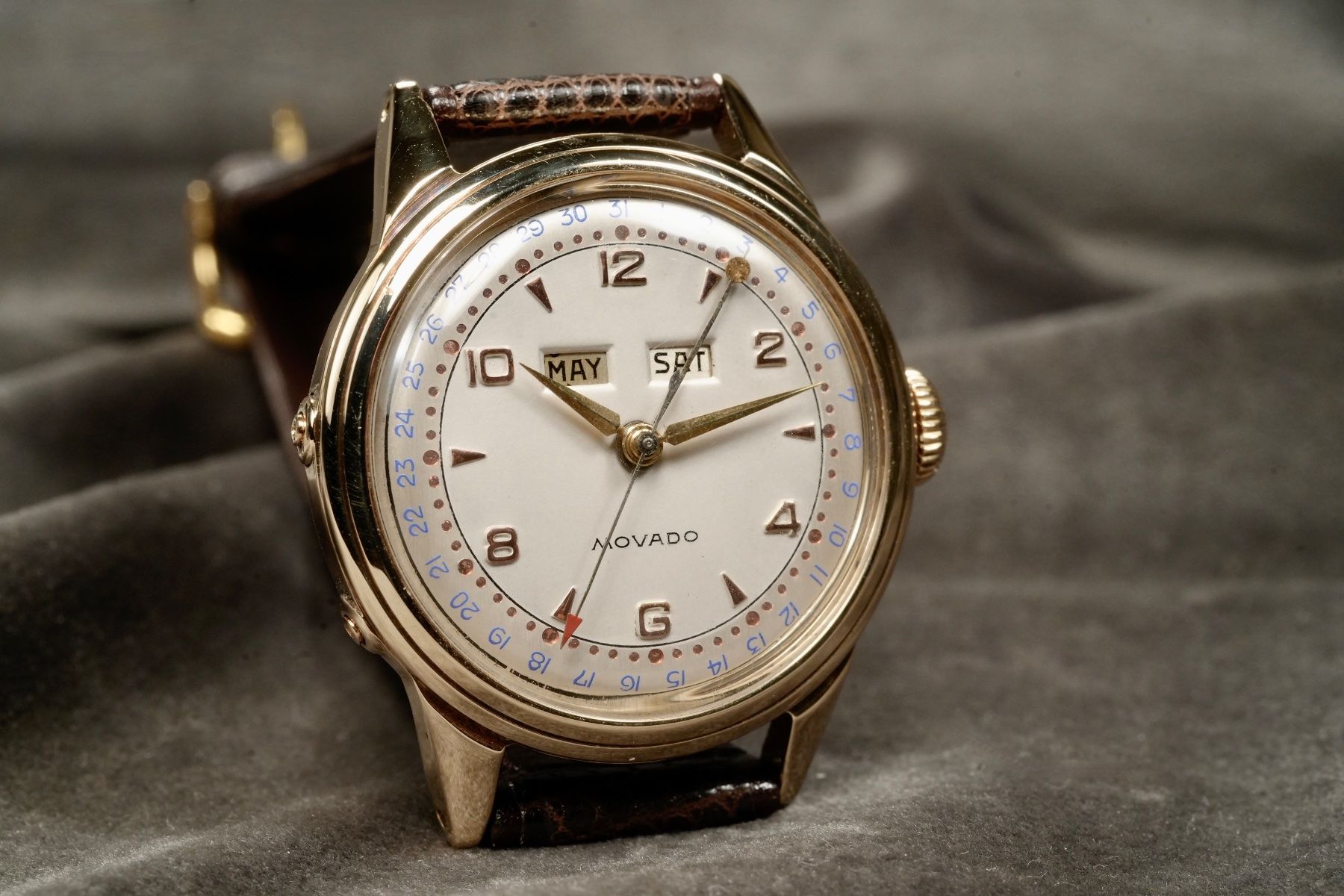 Movado Orologi: Movado - Calendomatic Triple Calendar 14Kt. Gold  Automatic – Usato da Morcote venduto da chronoservice 2