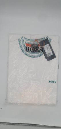 Neues T-Shirt BOSS Regular Fit Weiss Gr M 
