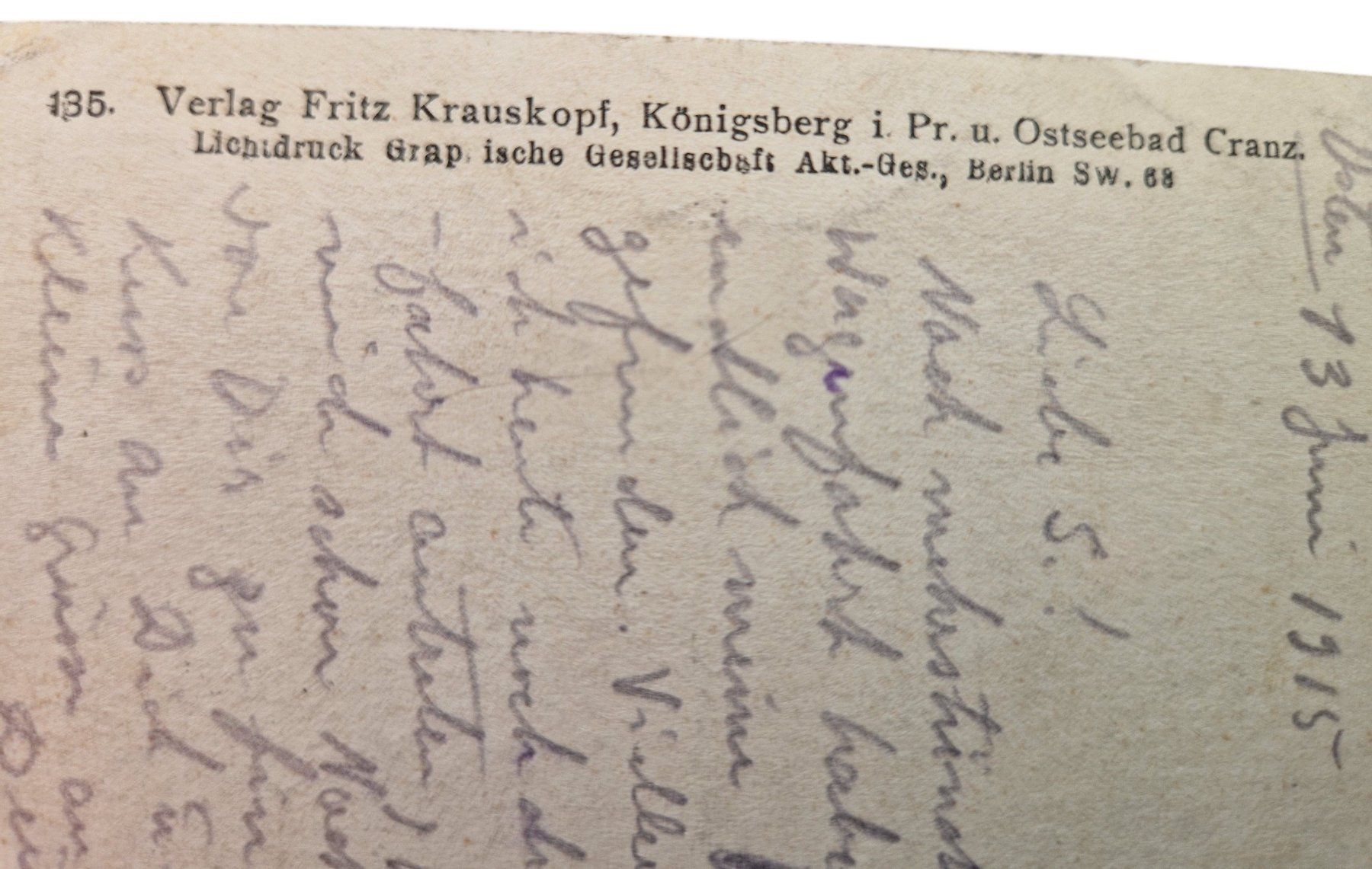 Cartes postales: Ansichtskarte 1. Der Krieg im Osten - Kybarty – D'occasion à Mörschwil par aik_x8mc 2