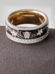 Wellendorff Ringe: Wellendorff Schwarze Seide mit Diamantring – Neu (gemäss Beschreibung) aus Hünenberg von Member58 1