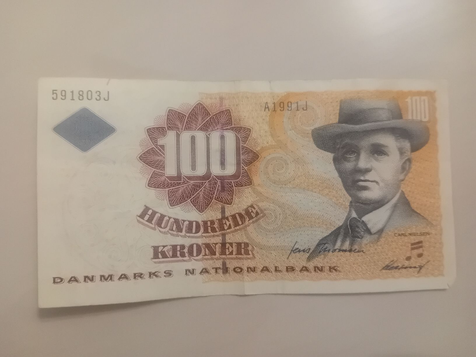 Banknoten: Banknote 100 Kronen Danemark – Gebraucht aus Muralto von Alex1912