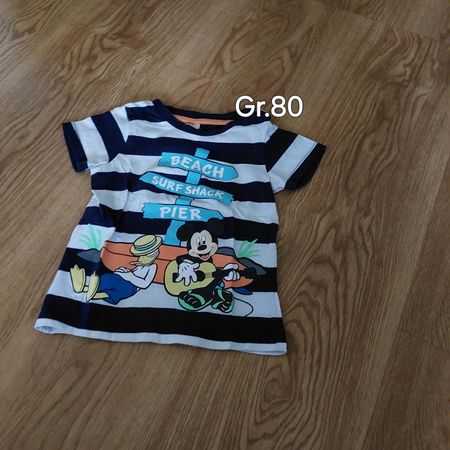 Sommerliches T-Shirt Gr. 80 mit Mickey Mouse Motiv, Top!