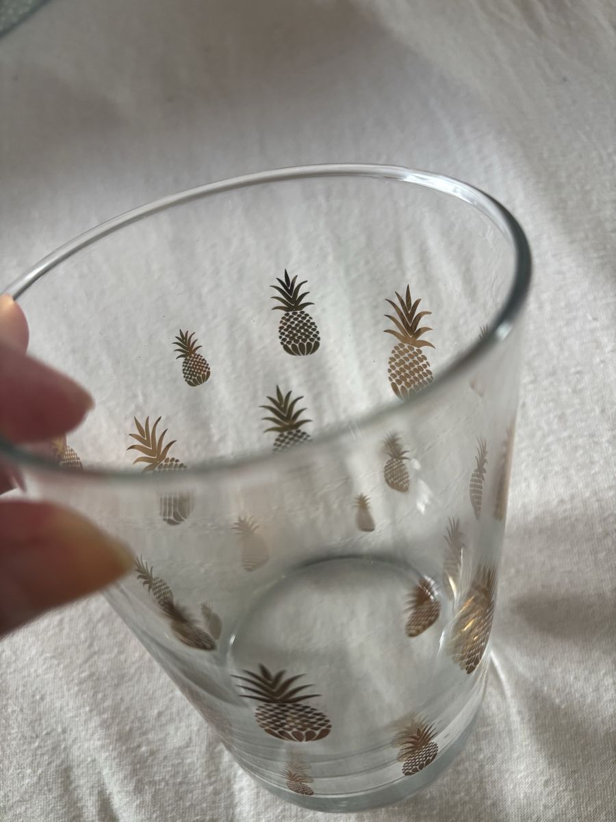 Bicchieri: Glas mit goldenen Ananas – Nuovo (secondo la descrizione) da Nürensdorf venduto da ali_qyh6 2