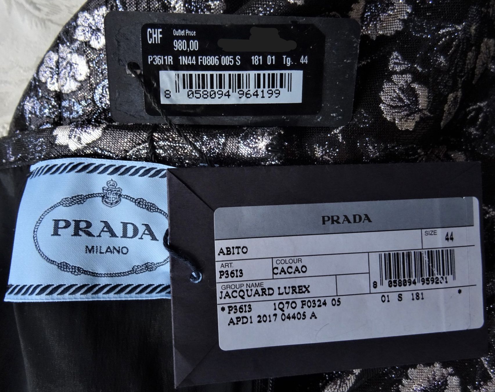 Prada Vestiti: PRADA Originale e Nuovo! bellissimo abito taglia 44IT – Nuovo e nell'imballaggio originale da Cadempino venduto da vis_lpp9 1