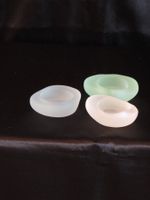 Teelichthalter Meeresglas Trio