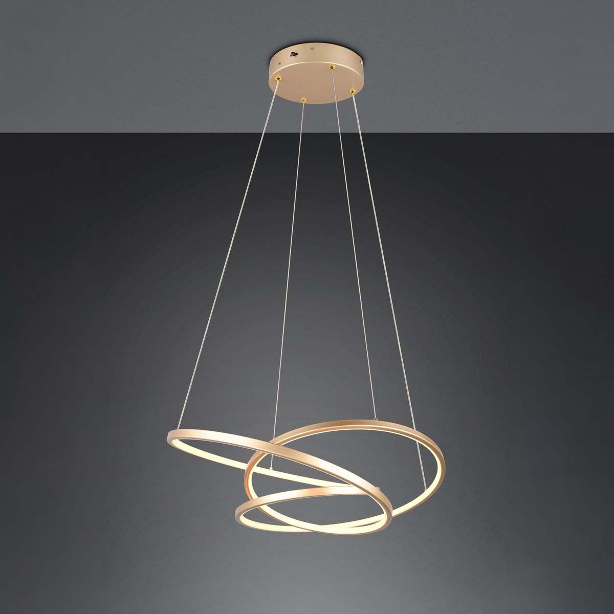 Lampadari & plafoniere: LED Pendelleuchte, Gold, 64 cm x 49 cm – Nuovo (secondo la descrizione) da Kreuzlingen venduto da Smart-Light