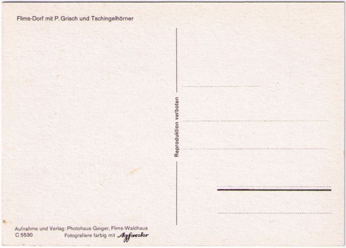 Cartoline postali: Flims Dorf – Usato da Binningen venduto da Mountainrider 1
