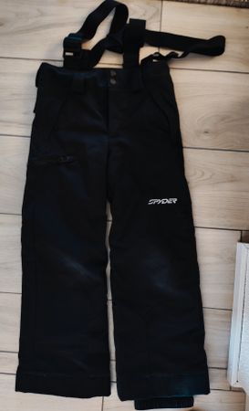 Skihose Spyder schwarz mit Trägern Grösse 8 Top Zustand