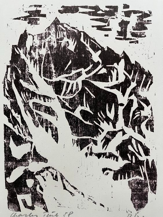 Gravures sur bois: CHARLES TRÜEB HOLZSCHNITT SIGNIERT NUMMERIERT – D'occasion à Gersau par grafik-kunst 1