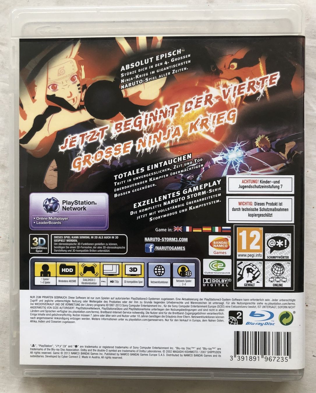 Sony Giochi: PS 3 - NARUTO SHIPPUDEN ULTIMATE NINJA STORM 3 – Usato da Schaffhausen venduto da durruti 4
