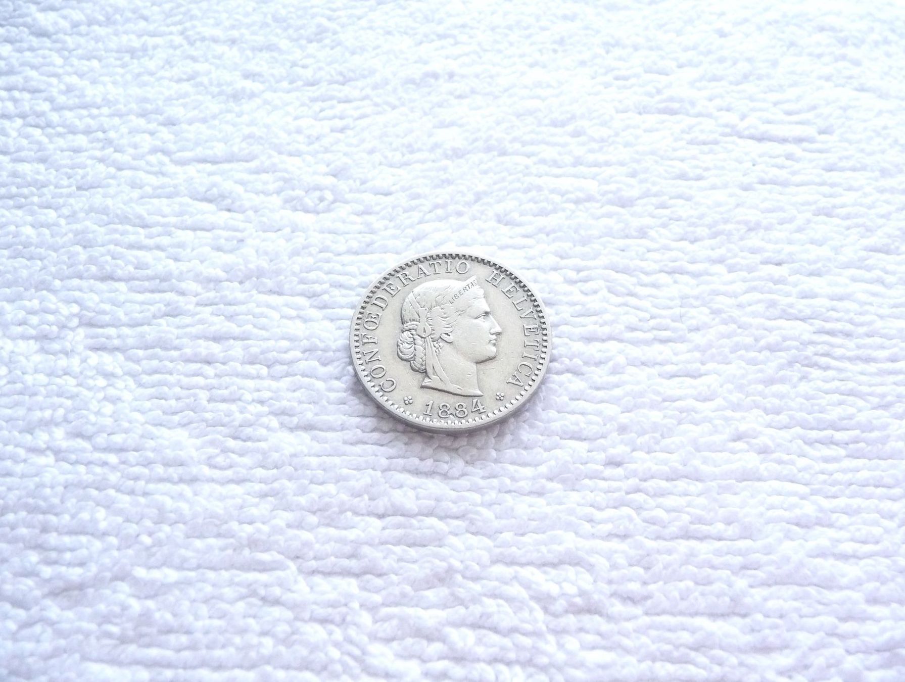 Tutti le monete: 20 centimes/rappen 1884 – Usato da Nyon venduto da Ilmi09