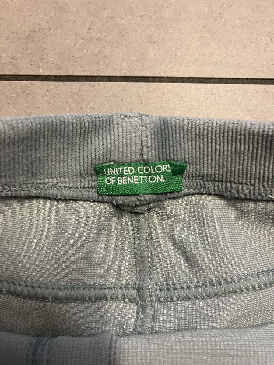 Benetton Hosen: Blau/Graue Benetton Chenille-Hose, Gr. 116, – Gebraucht aus Zürich von jmg_8005 2