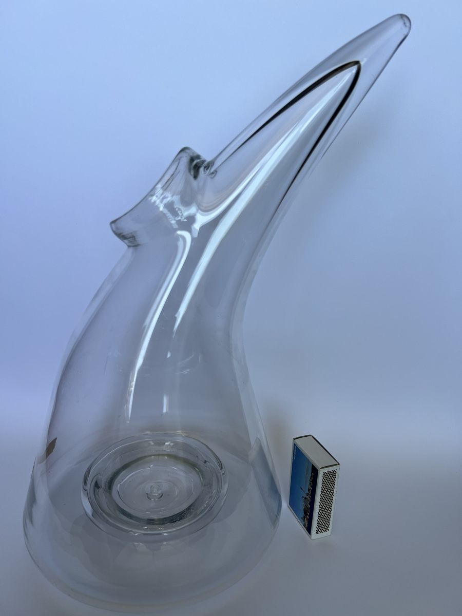 Glasi Hergiswil Caraffe: Design Dekantierkaraffe Glasi Hergiswil Robert Niederer – Nuovo (secondo la descrizione) da Oberhofen Thun'see venduto da SwissTreasure 7