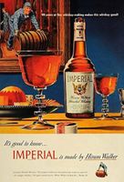 Blechschild-IMPERIAL WHISKEY MADE BY HIRAM WALKER