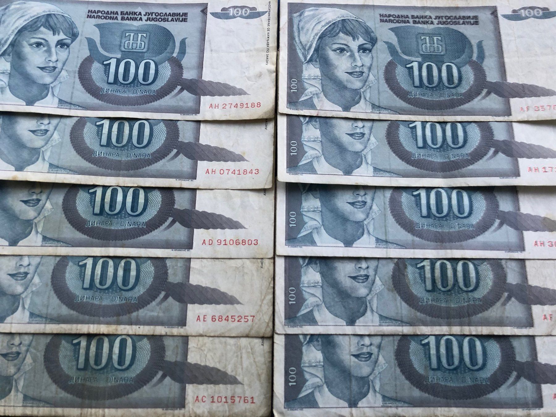 Banconote: Belgrad 1992 - YU - Dinar - 10 Noten – Usato da Pfäffikon SZ venduto da Sieben77