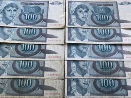 Belgrad 1992 - YU - Dinar - 10 Noten