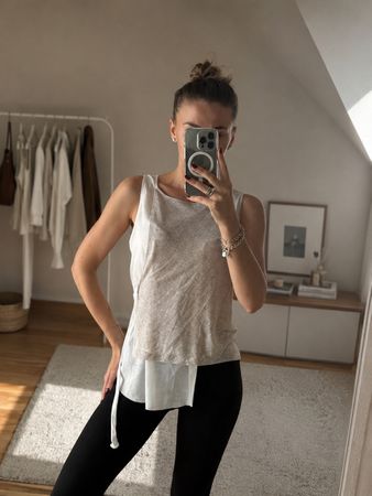 Unique Summer Tank Top, linen.