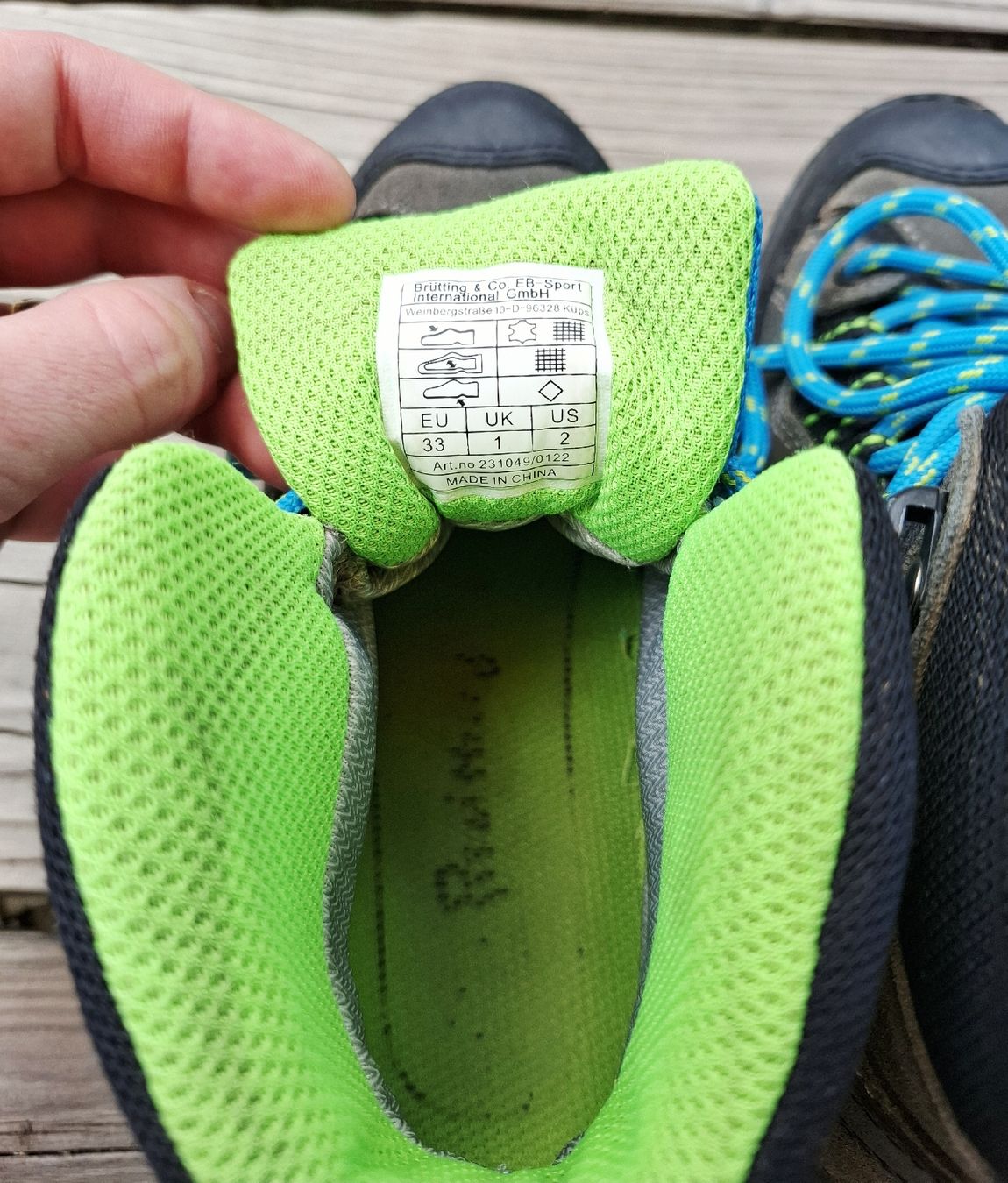 Scarpe per ragazzi: Kinder Wanderschuhe von Brütting Gr. 33 – Usato da Wangs venduto da Soda_95 2