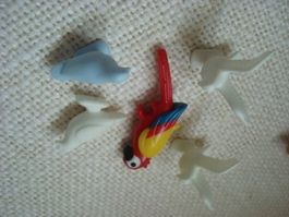 5 Vögel Playmobil Tauben/Papagei