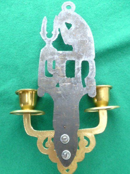 Portacandele: Wand Kerzenhalter, Messing Nr.27 – Usato da Effretikon venduto da Heimstudio 3