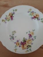 Vintage Kuchenteller mit Blumenmuster, Top Zustand!