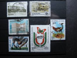 India 1989 Parlamentssekretariat / Flaggentrappe gest