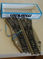 Märklin 5202, Weichenpaar OVP, o Bananenstecker, Laterne def
