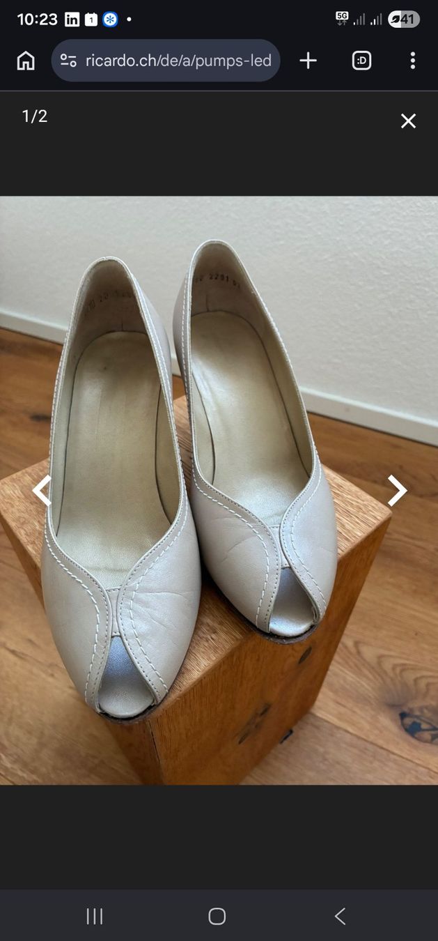 A.S.98 Scarpe da donna: Pumps Leder Grösse 2 1/2 - 35 – Nuovo (secondo la descrizione) da Knonau venduto da liebenic01