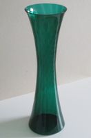 Vase grün spiralig / Wellenschliff, von Alfred Taube um 1960