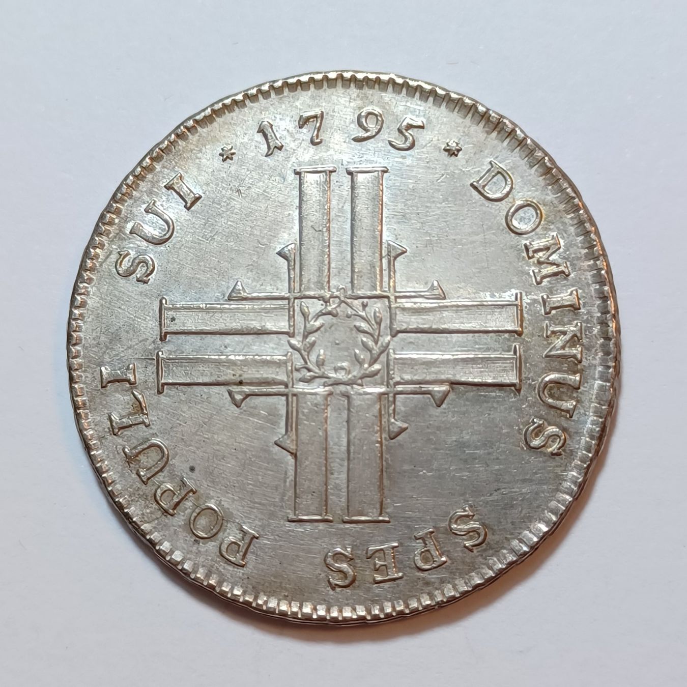 Tutti le monete: 20 Batzen 1795 Luzern vz – Usato da Pfäffikon ZH venduto da Schweizer_Muenzen 1