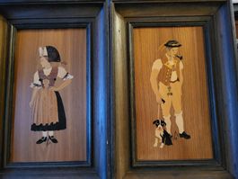 2 bilder appenzeller kunst holzschnitte schweiz suisse kunst