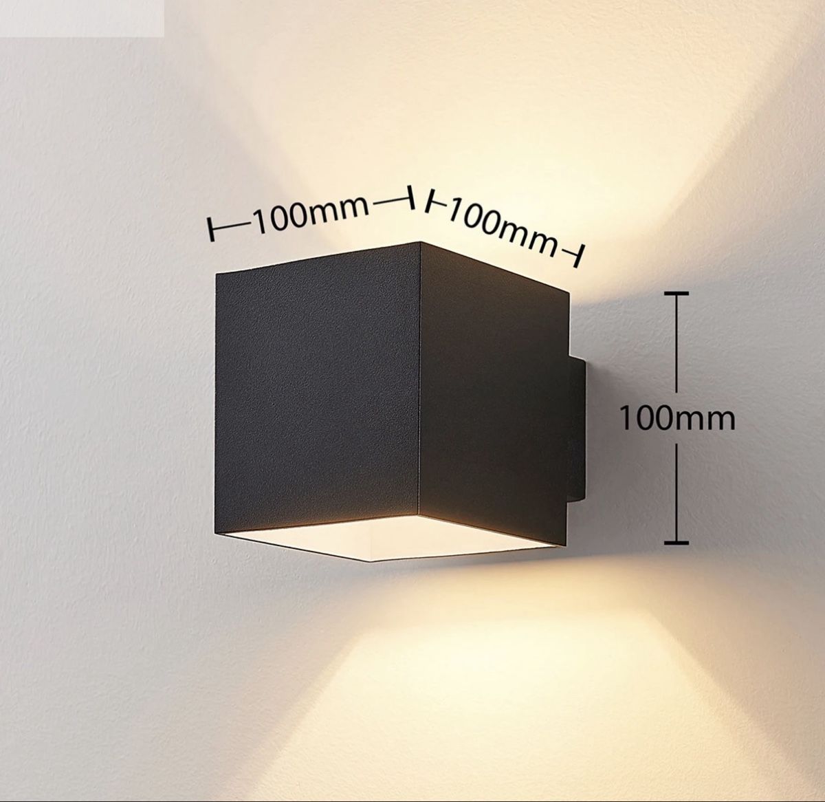 Lampade: Moderne Wandleuchte Würfel Schwarz Up/Downlight – Nuovo e nell'imballaggio originale da Gunzwil venduto da val_yd95 1