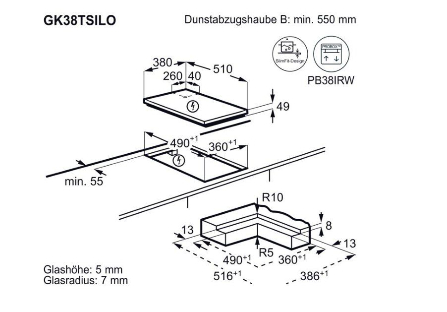 Electrolux Elettrodomestici da cucina: 322 Electrolux Induktionskochfeld, 38cm, GK38TSILO – Nuovo e nell'imballaggio originale da Derendingen venduto da Meisterstuecke 3