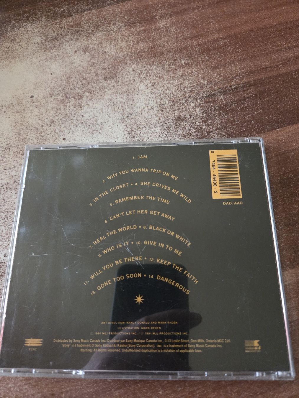 CDs: Michael Jackson - Dangerous – Gebraucht aus Wattenwil von Mage66 1