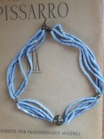 Antike Tribal Halskette Amazonit Collier Halskette blassblau