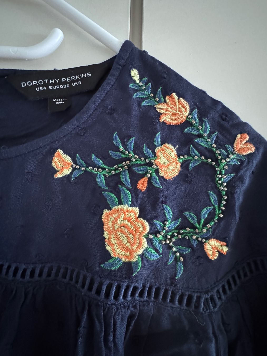 Dorothy Perkins Camicette: Blouse brodée florale Dorothy Perkins - taille 36 – Usato da Genève venduto da Lucie.hwrth 1