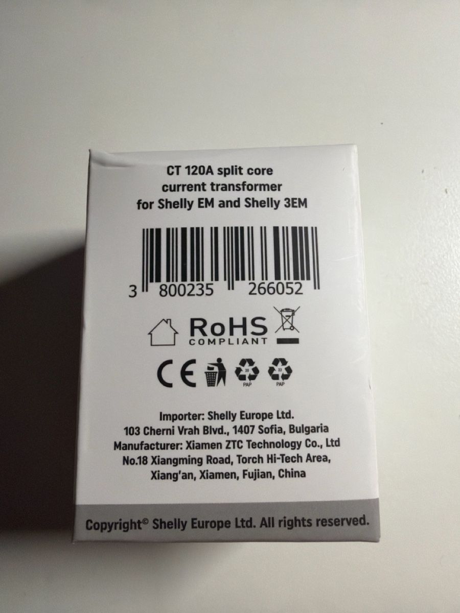 Shelly Elektronikbauteile: Split core current transformer 120A Shelly EM & 3EM – Neu (gemäss Beschreibung) aus Auw von 0pen5pace 2
