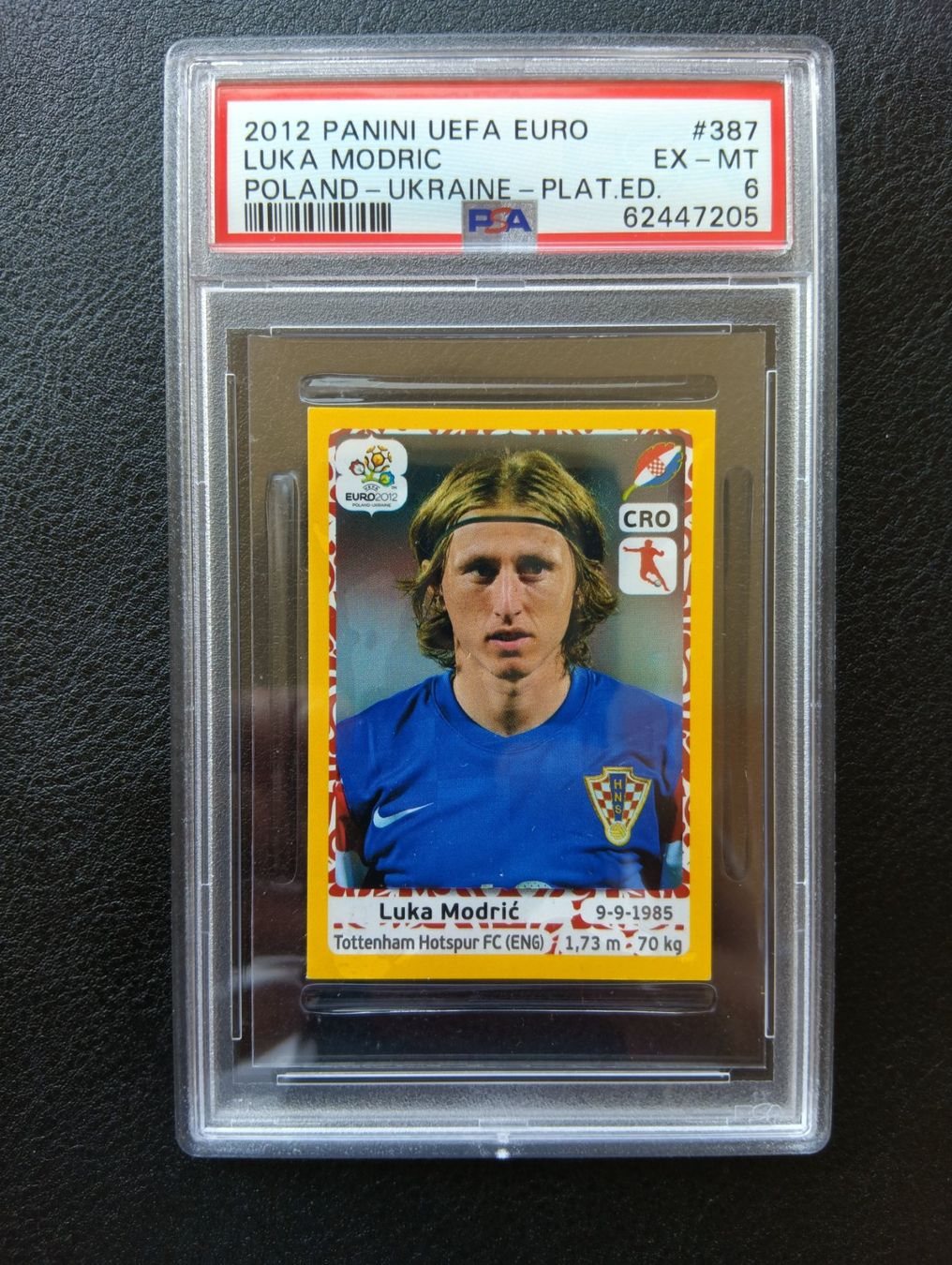 Panini Sammelbilder & Trading cards: 2012 Panini Luka Modric PSA 6 #387 – Gebraucht aus Steinen von antikesundseltenes