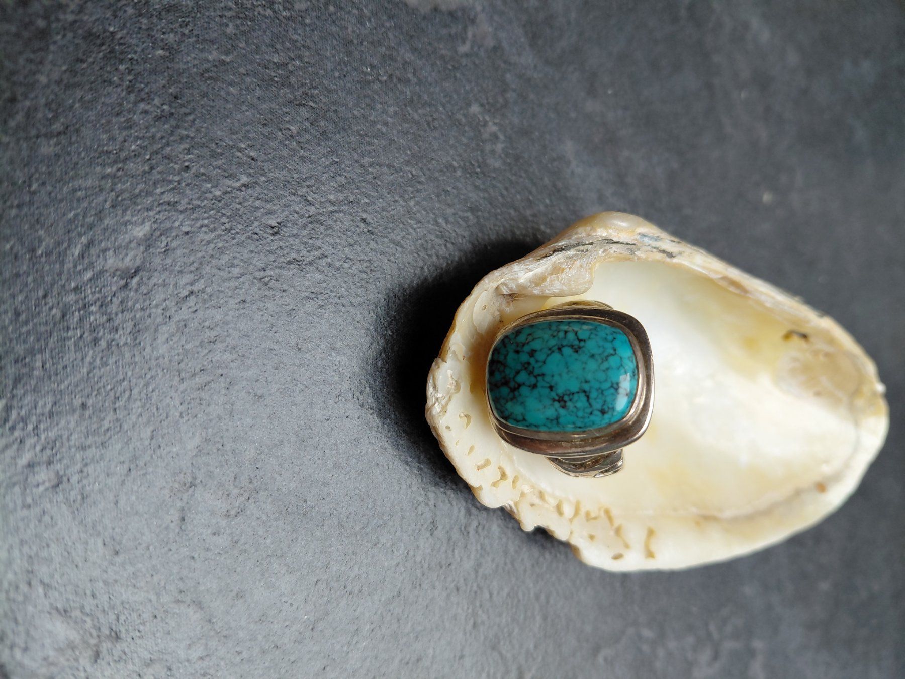 Anelli: Bague avec grosse turquoise – Nuovo (secondo la descrizione) da Boussens venduto da mgerma54 1