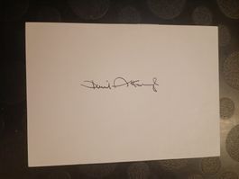 Sir David Attenborough handsigniert