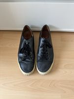Navyboot Ledersneakers Schwarz Gr. 44