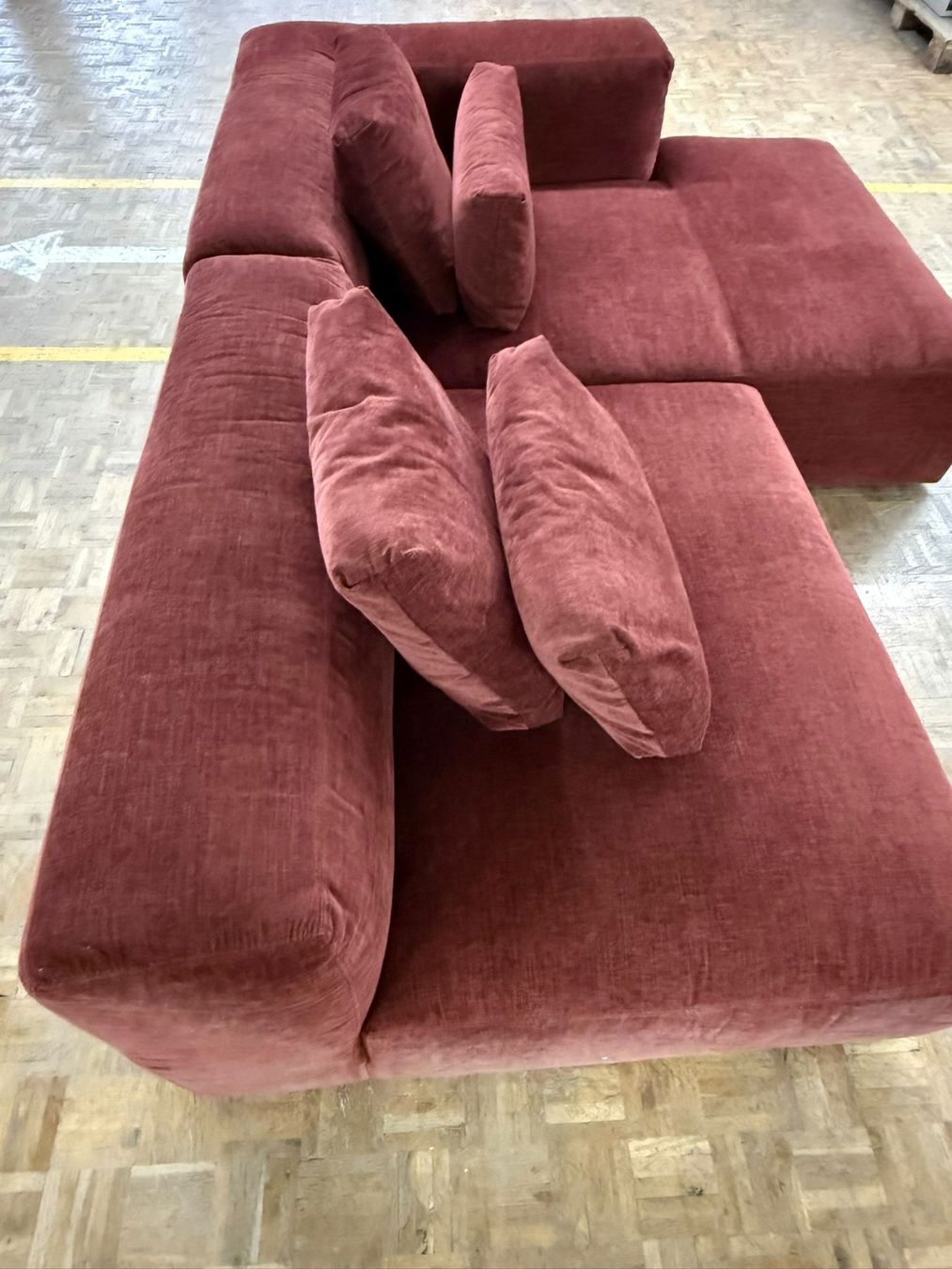 Divani: Modulares Ecksofa, bordeauxrot, Top Zustand! – Usato da Baar venduto da nb_spectra 1