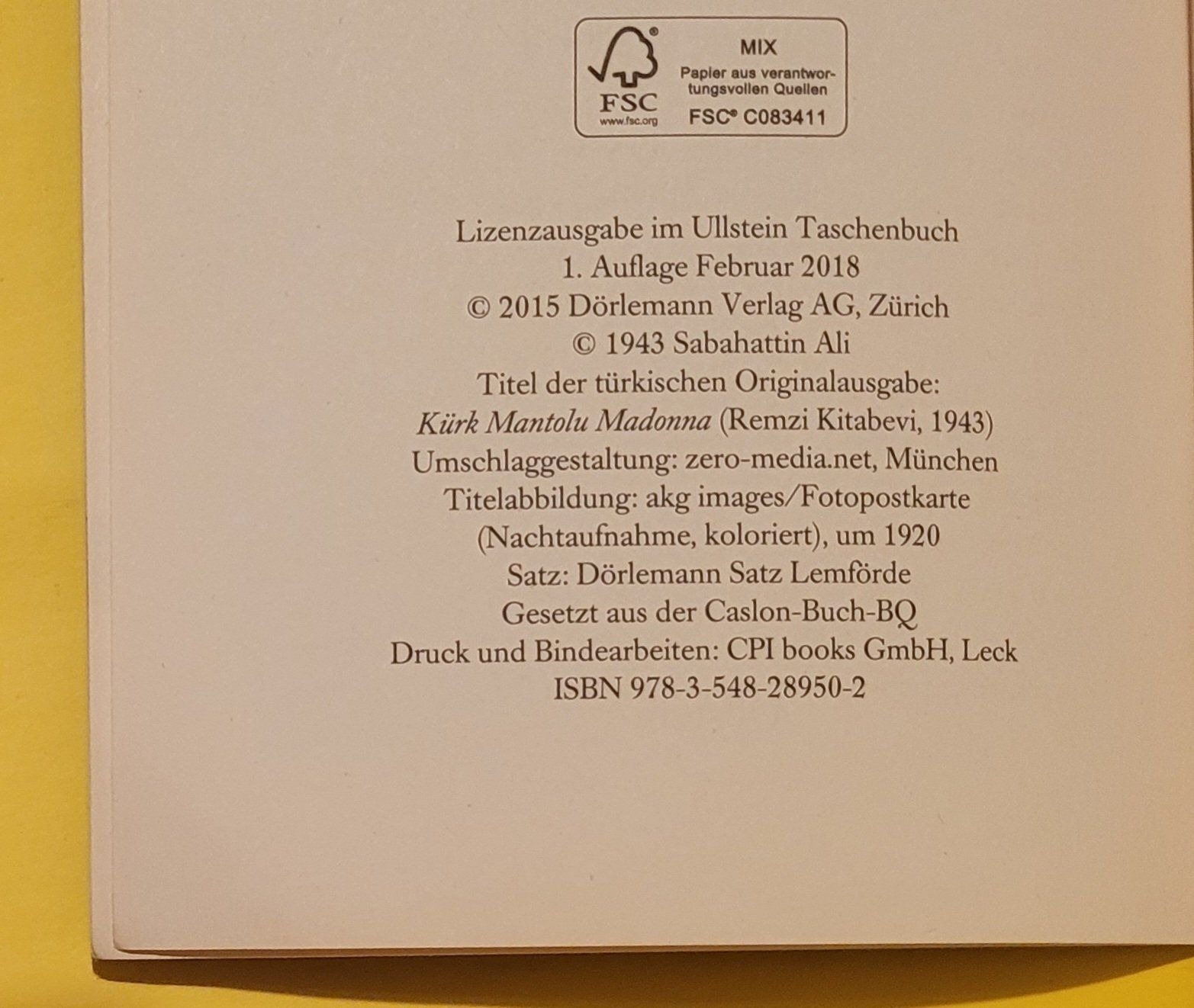 Bücher: Die Madonna im Pelzmantel – Gebraucht aus Zürich von Avd 5