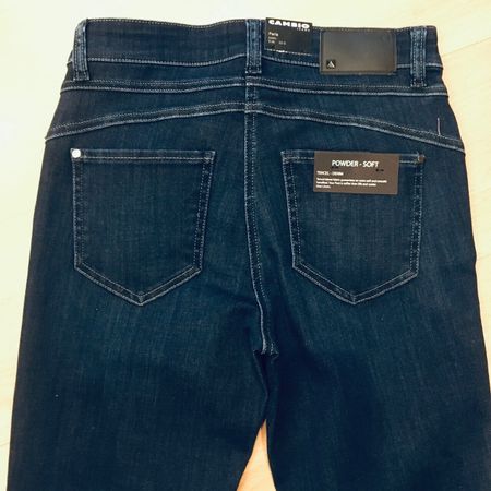 Cambio Damen Jeans Parla Seam 30 inch Schmuckdetail Gr 36