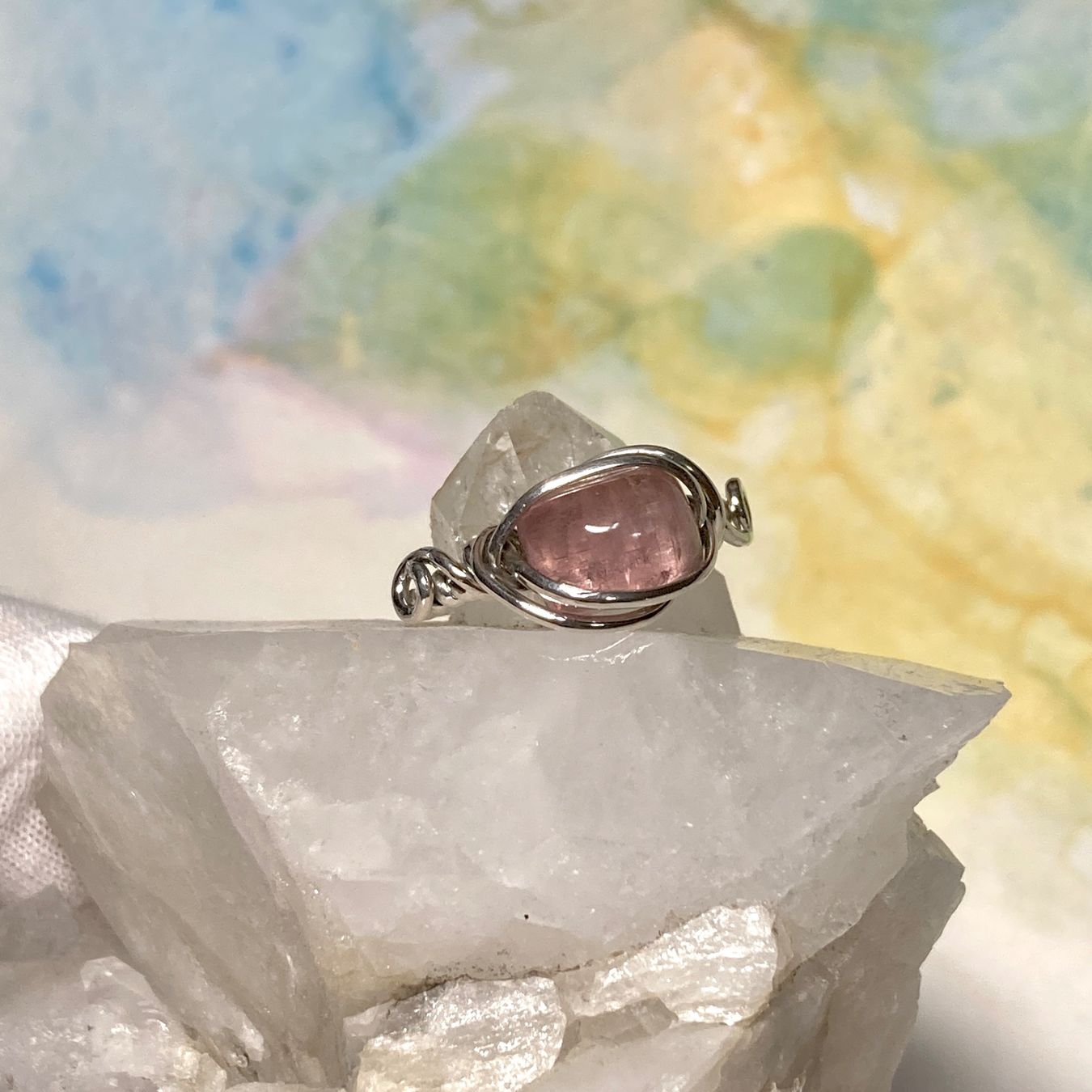 Anelli: Handgefertigter rosa Turmalin Ring – Nuovo (secondo la descrizione) da Solothurn venduto da Kiki_Di 3