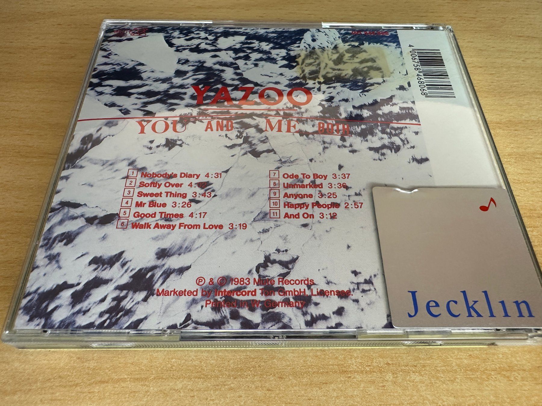 CDs: Yazoo – You And Me Both – Gebraucht aus Rikon im Tösstal von Alpenmutz 1