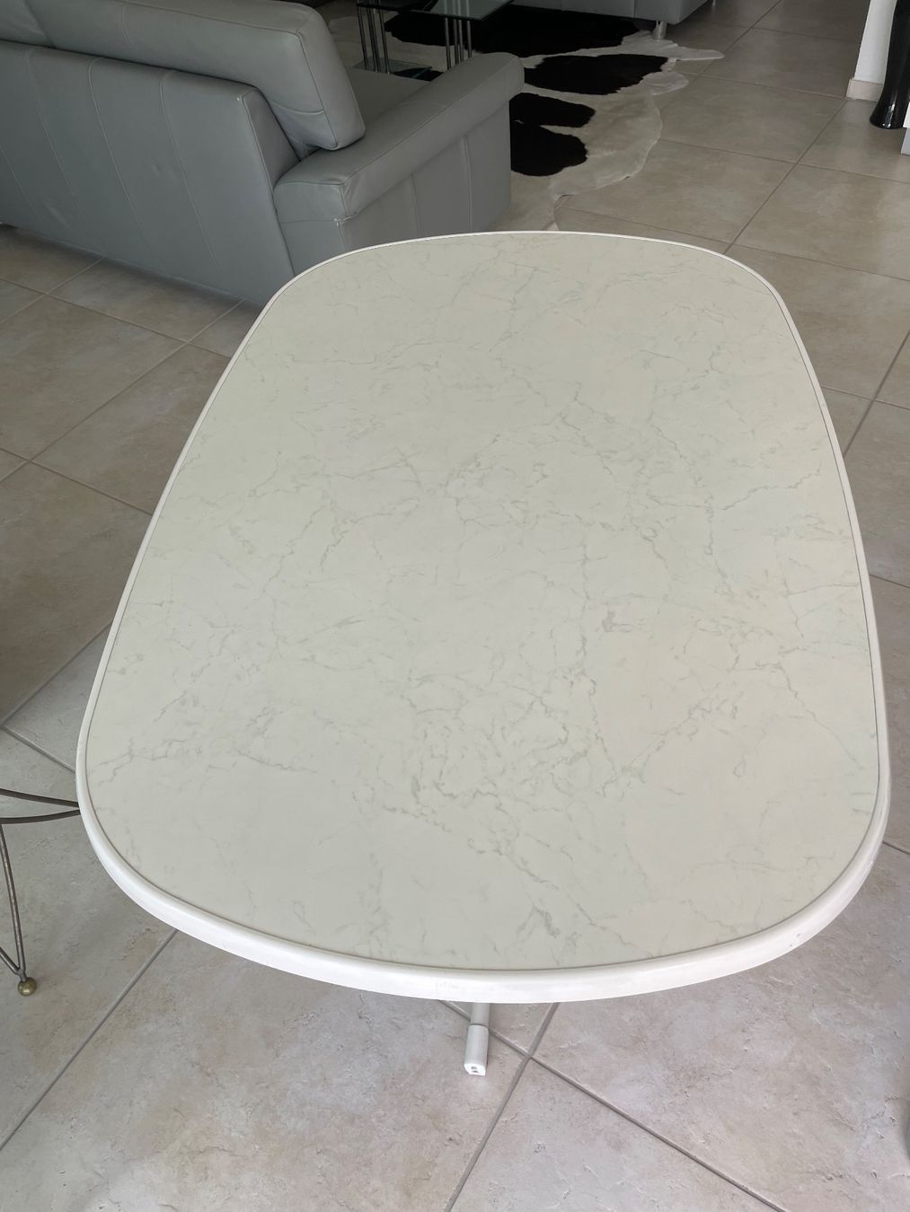 Tische: Garten- oder balkontisch weiss Marmoroptik 130x90cm – Gebraucht aus Bremgarten AG von Marcar28 4
