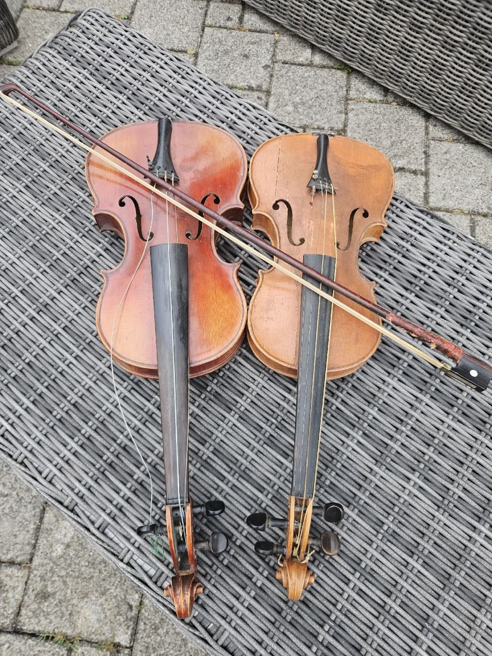 Strumenti musicali: 2 Alte Violine zum Restaurieren – Usato da Rickenbach b. Wil venduto da nic_8ljr