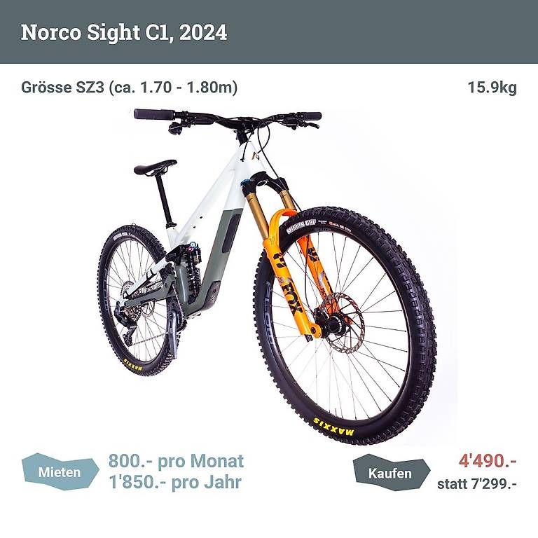 Biciclette: Norco Sight C1 (2024), Grösse SZ3 – Usato da Zürich venduto da Testo 1